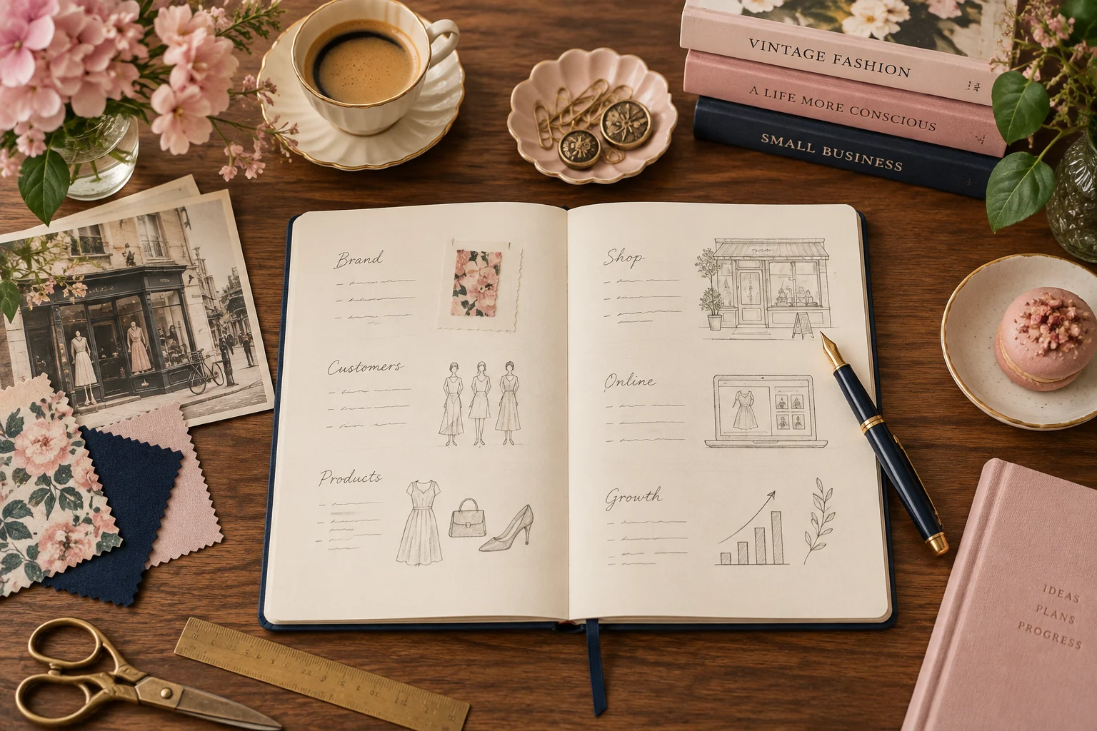 Boutique business and technology planning notebook